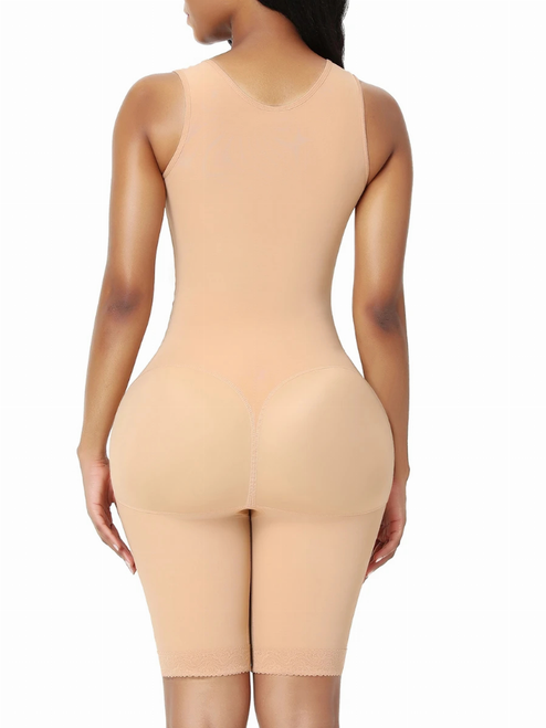 Best Magic Body Shaper with Open Crotch Flatten Tummy - M, Dark Skin Color