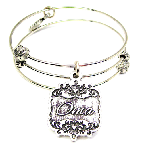Oma Victorian Scroll Triple Style Bangle Bracelet