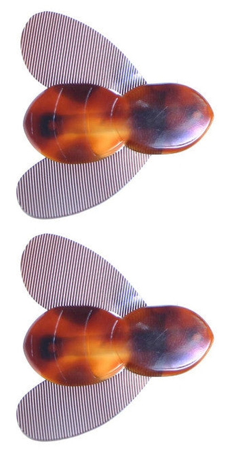Handmade Small Bee Barrette Pair