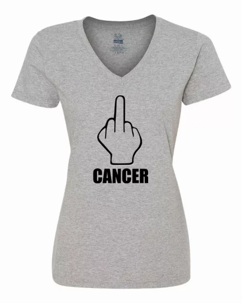 Fuck Cancer Ladies Shirt  Large