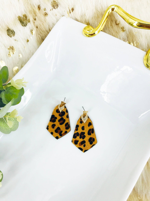 Leopard Champ Animal Print Post Earring 