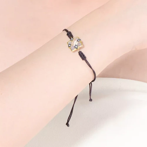 Collette Z Gold Overlay Rope Bracelet