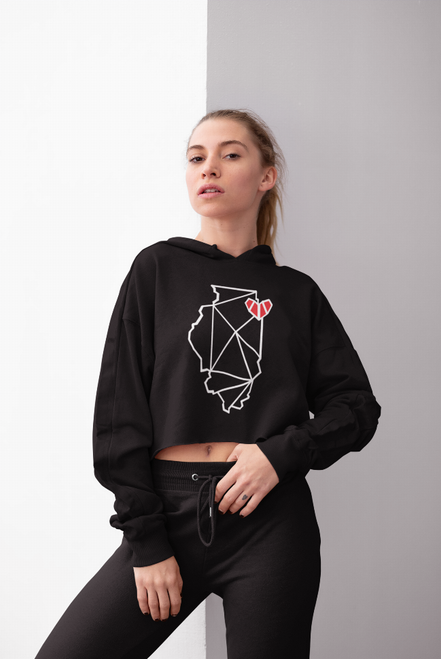 Chicago, IL Crop Hoodie