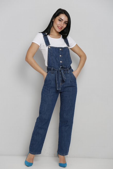 HitMeUp Distressed Denim Jumpsuit