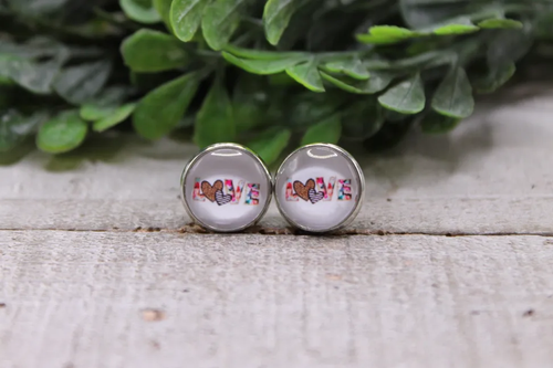 LOVE - Floral, Leopard & Stripes || Stud Earrings