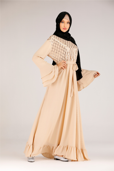Vintage Long Sleeve Maxi Dress