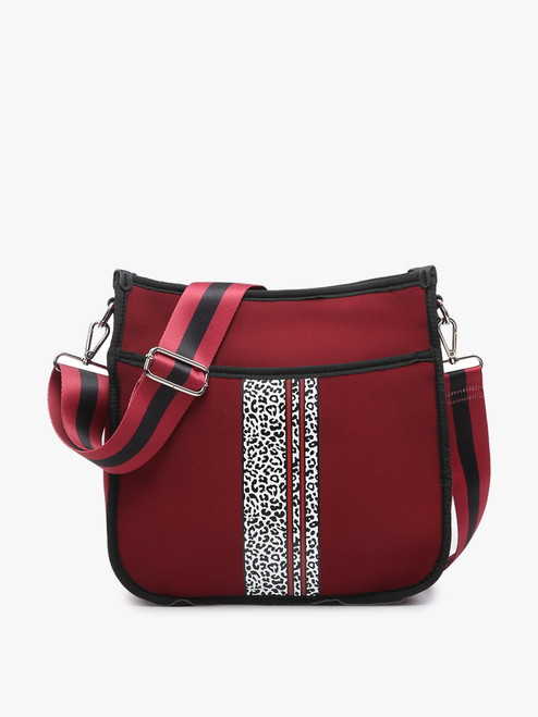 Jolee Printed/Striped Neoprene Crossbody