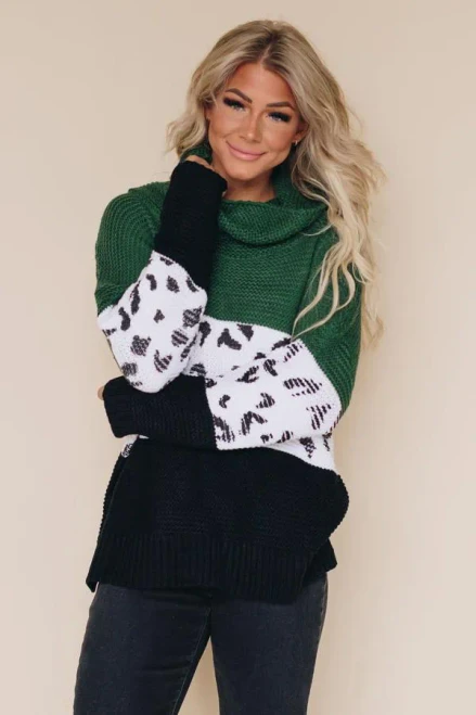Carol Leopard Print Sweater