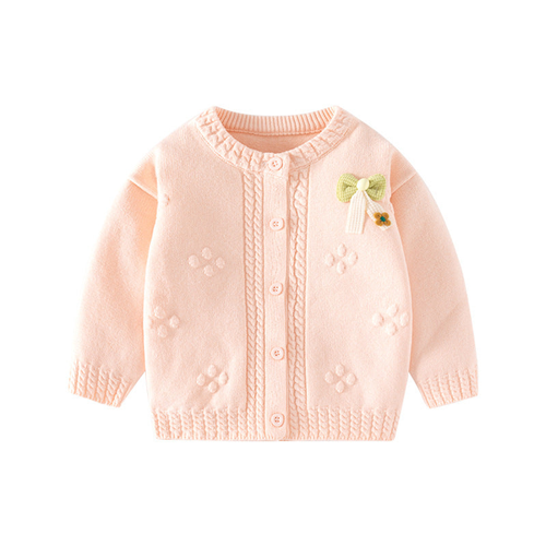 Cotton Girls' Cardigan Sweater