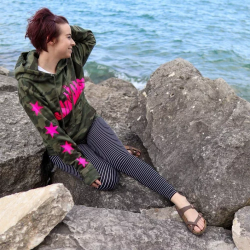 Neon Chicago Skyline Camo Sweatshirt