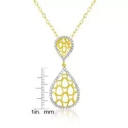 Collette Z Cubic Zirconia Tear-drop Shaped Pendant