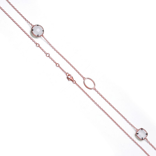 Collette Z Sterling Silver white Cubic Zirconias Necklace