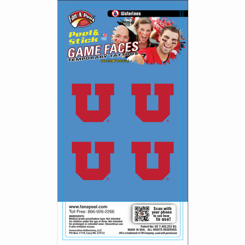 Waterless Peel & Stick Temporary Tattoos Fan-A-Peel / Gamesfaces