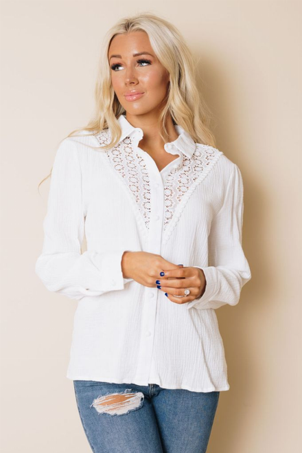 Pearson Floral Lace Shirt