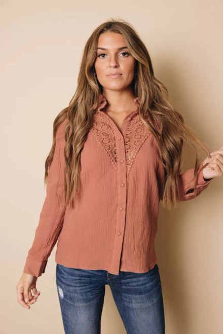 Pearson Floral Lace Shirt