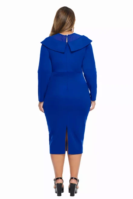 Soft Neck Patchwork Dress