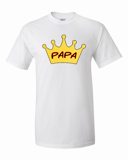 Papa Is King T-Shirt Small