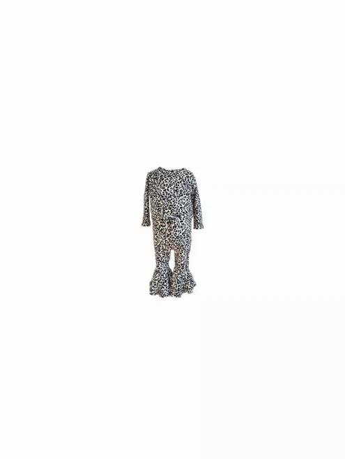 Baby Cheetah Top and Flared Pants Set