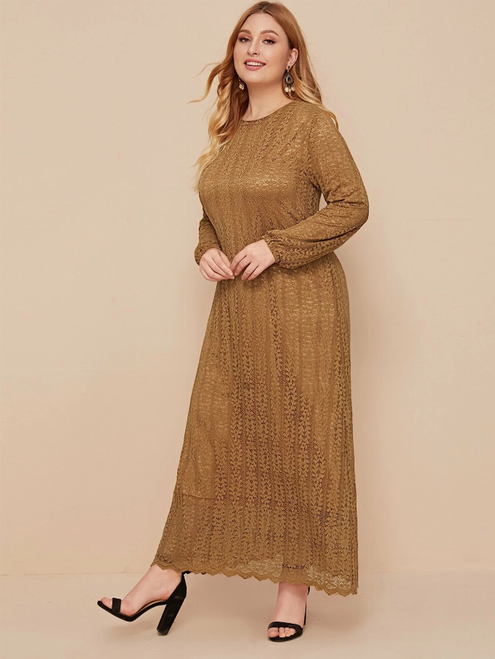 Vestido Lace Evening Dress