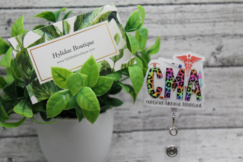 CMA Colorful Leopard Badge Reel