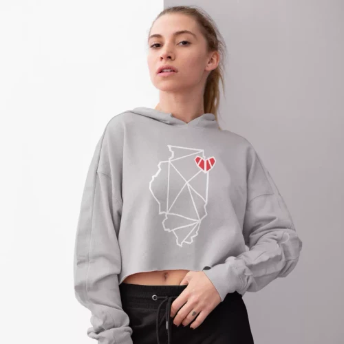 Chicago, IL Crop Hoodie