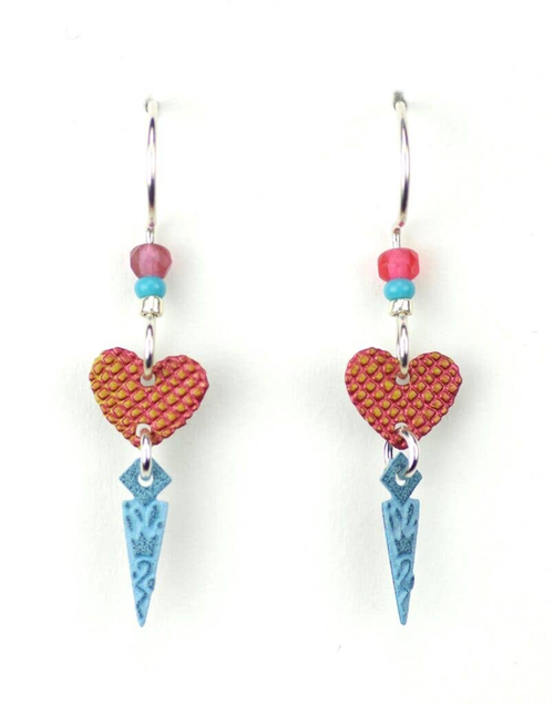 Two Part Heart with Dagger