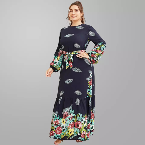 Dubai Floral Print Long Sleeve