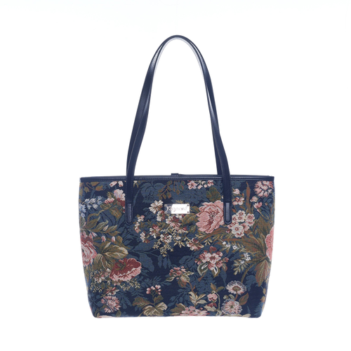 Peony Floral College Bag Shoulder Tote