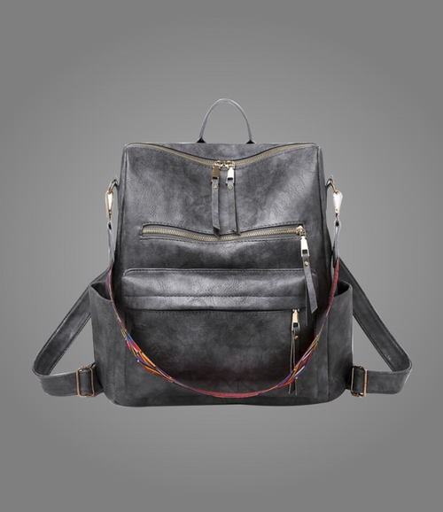 Women PU Leather Backpack