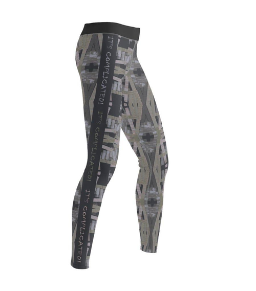 Complicated Maze Leggings -Full Length