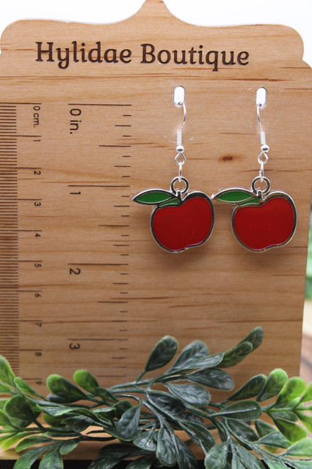 Red Apples Dangle Earrings