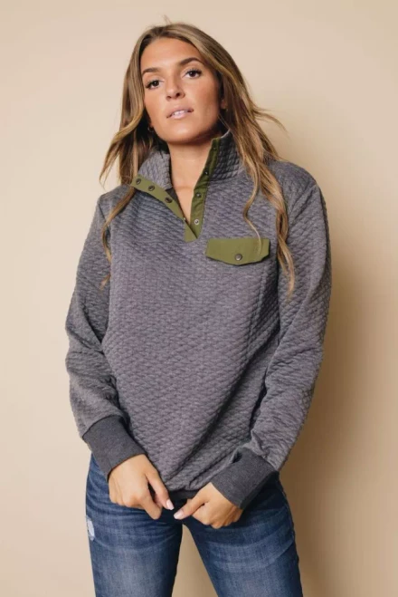 Perks Quilted Pullover