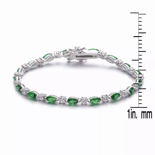 Collette Z Gold Plated Sterling Silver and Cubic Zirconia Fashion Bracelet