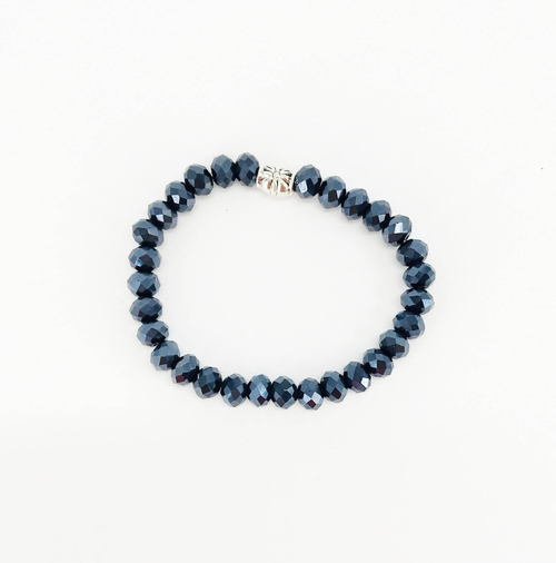 Glass Bead Stretchy Bracelet