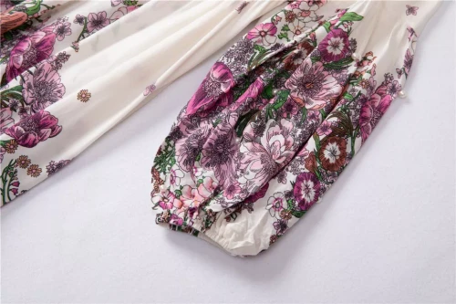 Elegant Ruffle Flower Dress