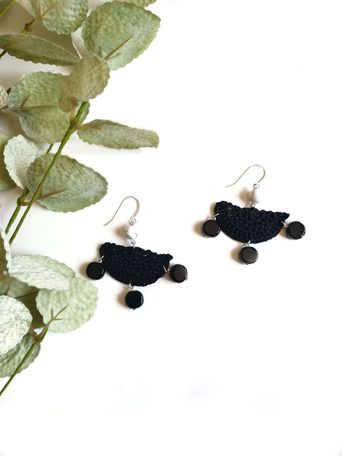 Half Circle Dangle Earrings
