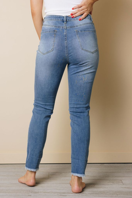 Alita Patchwork Ripped Jeans