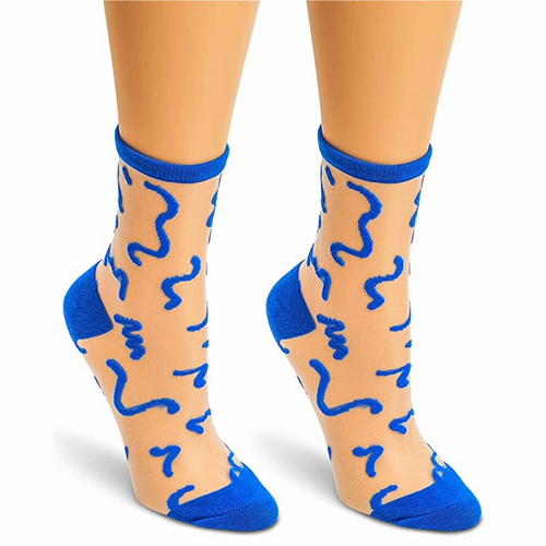 Sheer Squiggle Socks