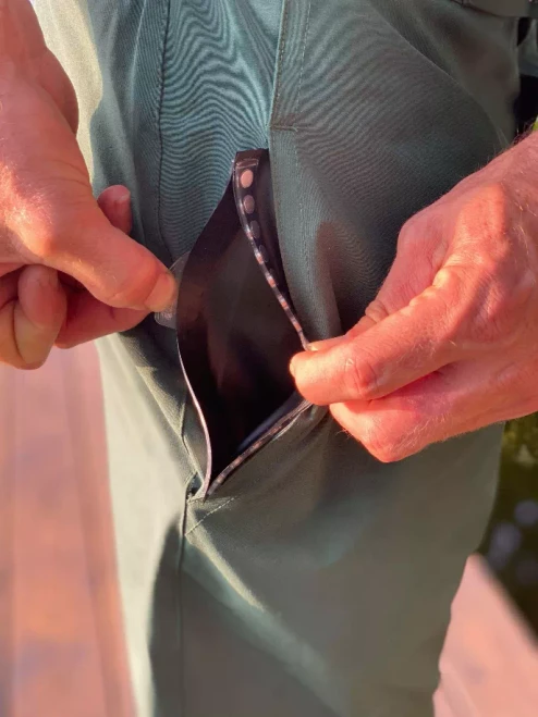 Green 100% Waterproof Dry Bag Pocket Board Shorts