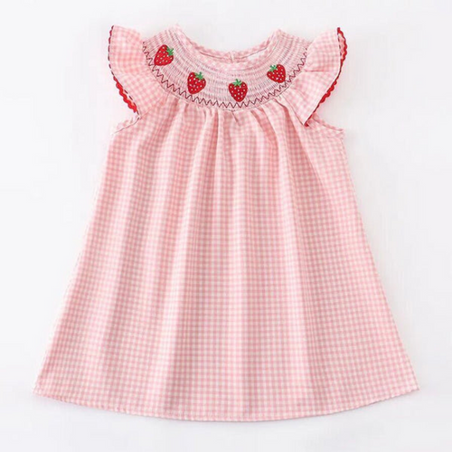 Smocked Strawberry Dress