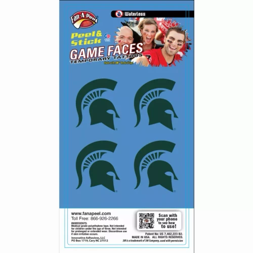 Waterless Peel & Stick Temporary Tattoos Fan-A-Peel / Gamesfaces