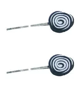 Multi-colored Swirl Bobby Pins (Pair)