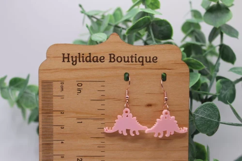 Stegosaurus Dangle Earrings