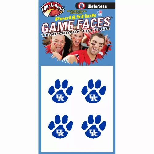Waterless Peel & Stick Temporary Tattoos Fan-A-Peel / Gamesfaces