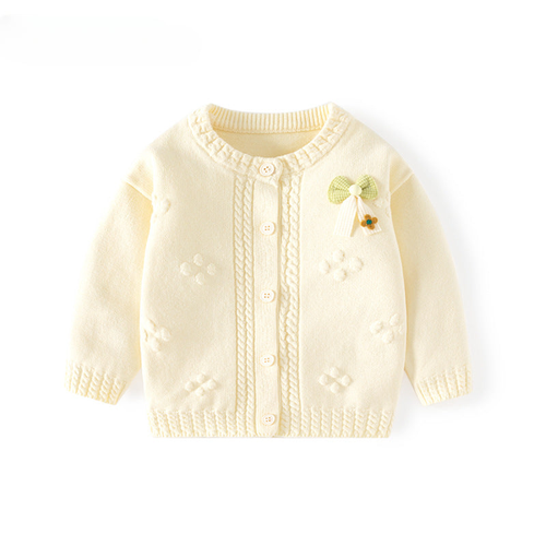 Cotton Girls' Cardigan Sweater