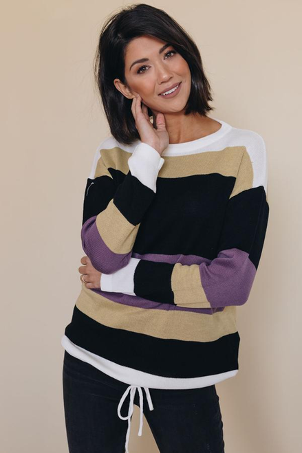 Owen Color Block Knit Sweater
