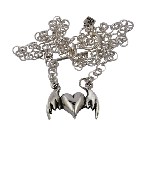 Little Winged Heart Necklace