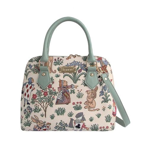 Charles Voysey Alice In Wonderland Convertible Top Handle Purse Handbag