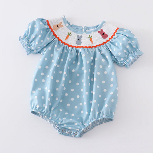 Smocked Bunny Romper (Girls)