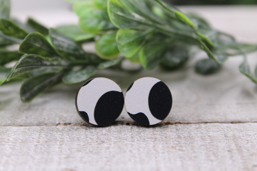Cow Circles || Stud Earrings || Hypoallergenic